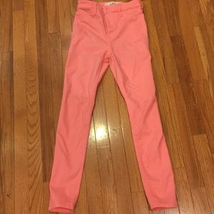 Hollister Pink High Waisted Skinny Jeans